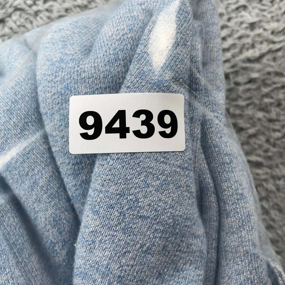 Pendleton Sweater Mens Large Blue Shawl Collar Elbow Patch Fleece Pullover